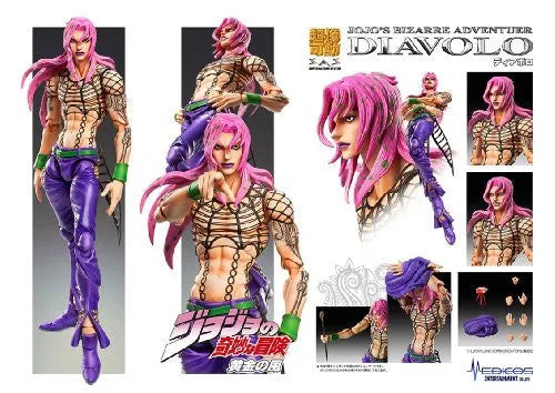 Jojo no Kimyou na Bouken - Ougon no Kaze - Diavolo - Super Action Statue (Medicos Entertainment)ㅤ – Medicos Entertainment – ActionFigureBrasil