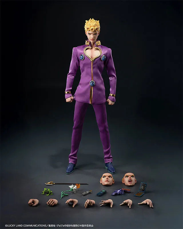 Jojo no Kimyou na Bouken - Ougon no Kaze - Giorno Giovanna - FigZero - 1/6 (ThreeZero)ㅤ – ThreeZero – ActionFigureBrasil