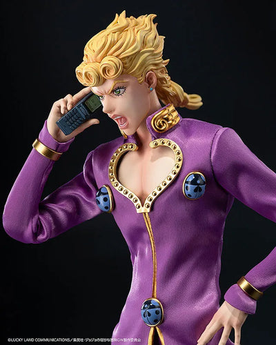 Jojo no Kimyou na Bouken - Ougon no Kaze - Giorno Giovanna - FigZero - 1/6 (ThreeZero)ㅤ – ThreeZero – ActionFigureBrasil — com base expositora