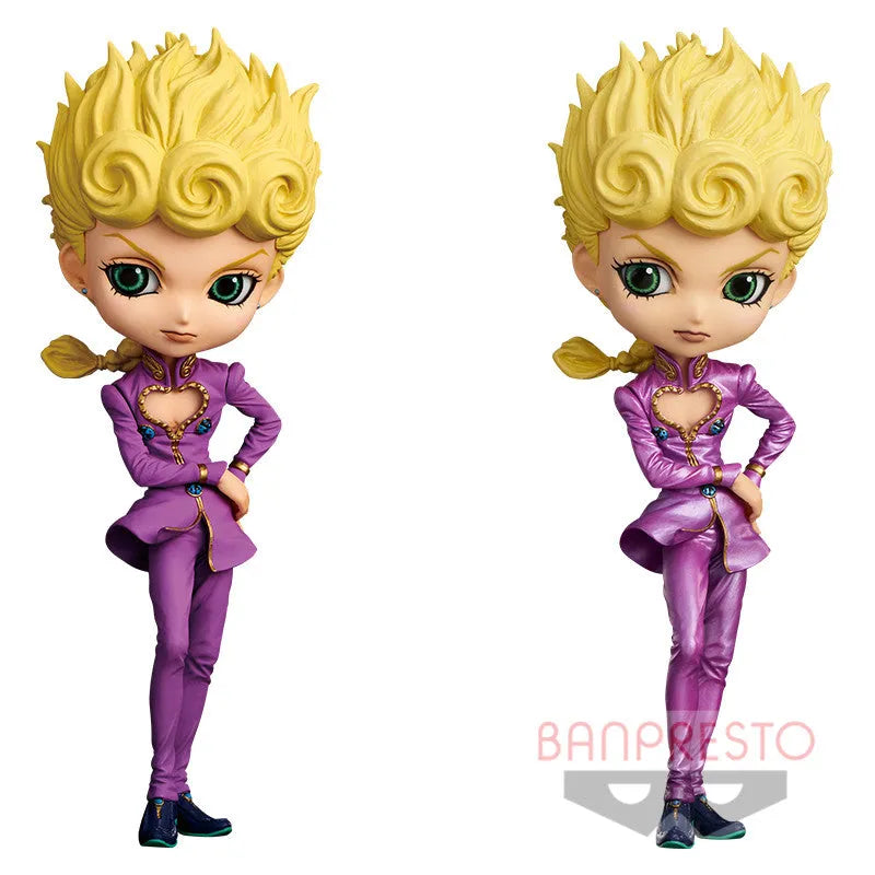 Jojo no Kimyou na Bouken - Ougon no Kaze - Giorno Giovanna - Jojo no Kimyou na Bouken Ougon no Kaze Q Posket - Q Posket - Set Of 2 (Bandai Spirits)ㅤ – Bandai Spirits – ActionFigureBrasil