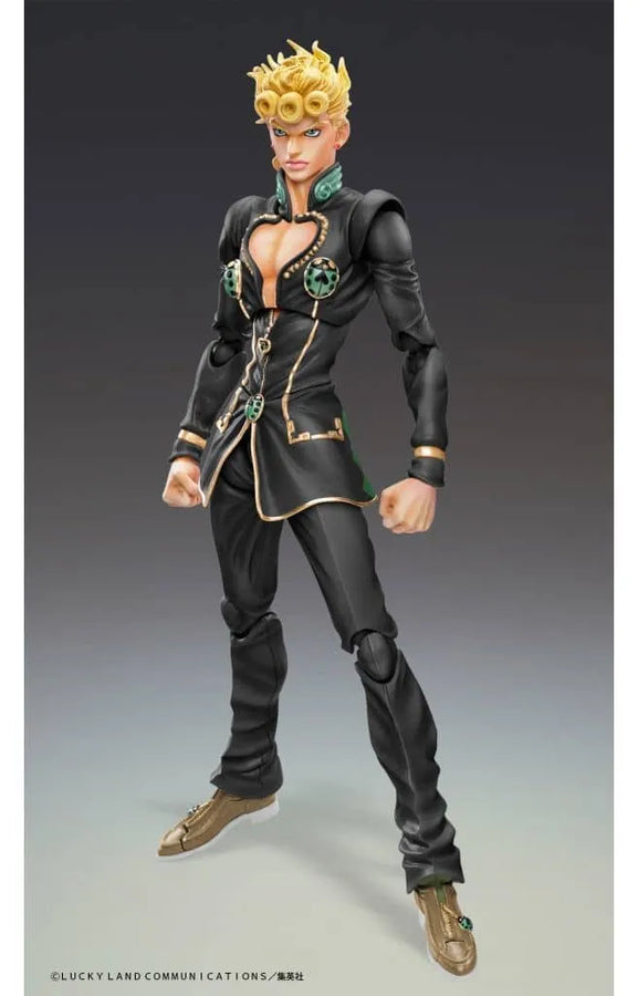Jojo no Kimyou na Bouken - Ougon no Kaze - Giorno Giovanna - Super Action Statue - Ver.Black - 2022 Re-release (Medicos Entertainment)ㅤ – Medicos Entertainment – ActionFigureBrasil