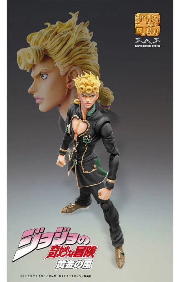 Jojo no Kimyou na Bouken - Ougon no Kaze - Giorno Giovanna - Super Action Statue - Ver.Black - 2022 Re-release (Medicos Entertainment)ㅤ – Medicos Entertainment – ActionFigureBrasil