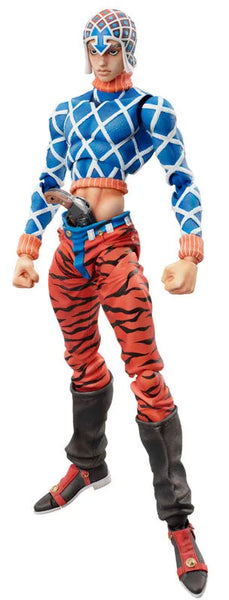 Jojo no Kimyou na Bouken - Ougon no Kaze - Guido Mista - Sex Pistols - Super Action Statue #34 (Medicos Entertainment)ㅤ – Medicos Entertainment – ActionFigureBrasil