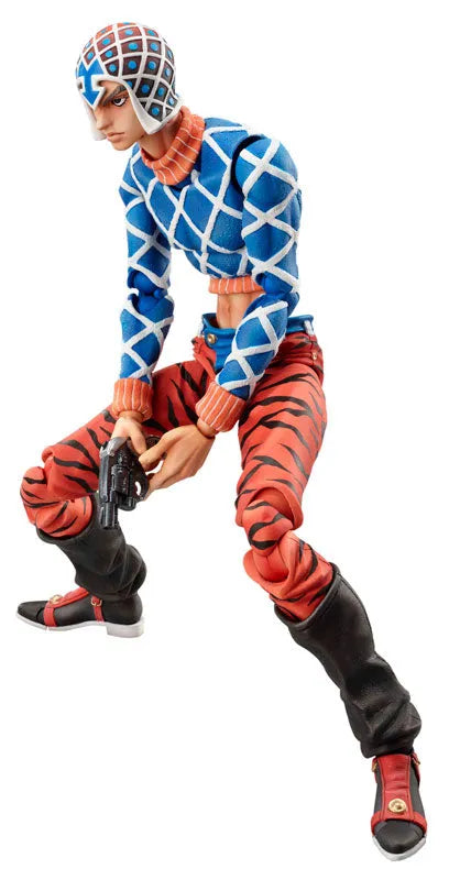 Jojo no Kimyou na Bouken - Ougon no Kaze - Guido Mista - Sex Pistols - Super Action Statue #34 (Medicos Entertainment)ㅤ – Medicos Entertainment – ActionFigureBrasil