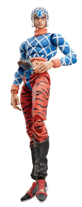 Jojo no Kimyou na Bouken - Ougon no Kaze - Guido Mista - Sex Pistols - Super Action Statue #34 (Medicos Entertainment)ㅤ – Medicos Entertainment – ActionFigureBrasil