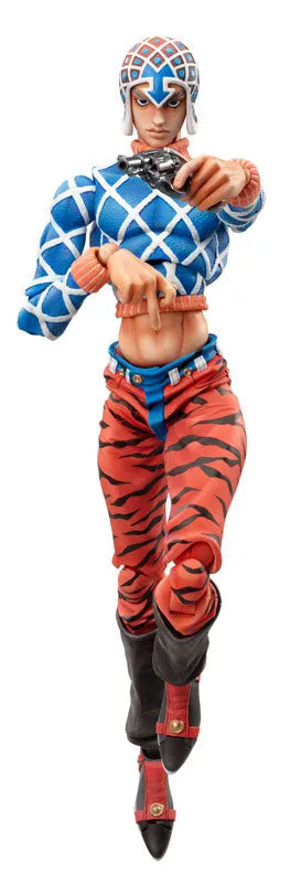 Jojo no Kimyou na Bouken - Ougon no Kaze - Guido Mista - Sex Pistols - Super Action Statue #34 (Medicos Entertainment)ㅤ – Medicos Entertainment – ActionFigureBrasil