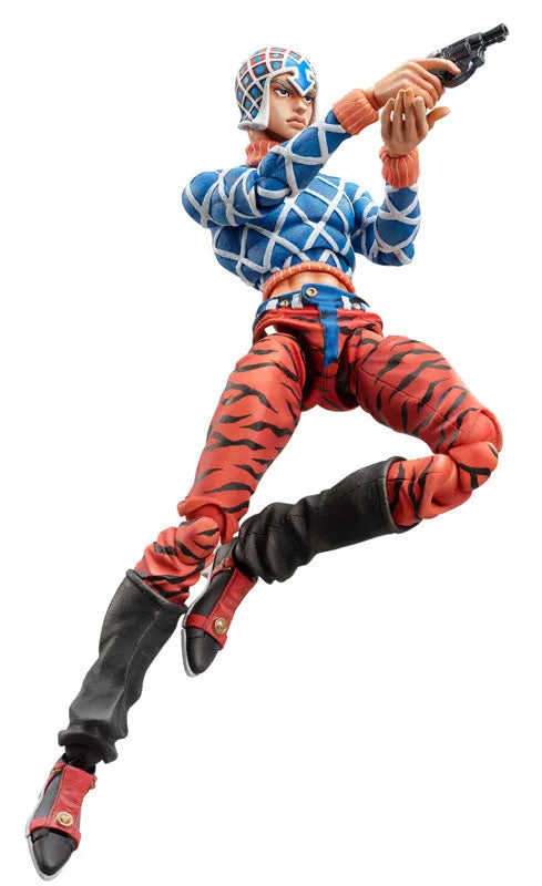 Jojo no Kimyou na Bouken - Ougon no Kaze - Guido Mista - Sex Pistols - Super Action Statue #34 (Medicos Entertainment)ㅤ – Medicos Entertainment – ActionFigureBrasil