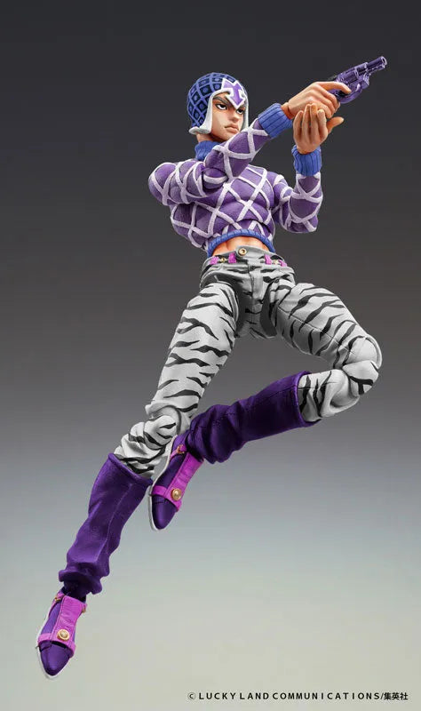 Jojo no Kimyou na Bouken - Ougon no Kaze - Guido Mista - Sex Pistols - Super Action Statue - Third (Medicos Entertainment)ㅤ – Medicos Entertainment – ActionFigureBrasil