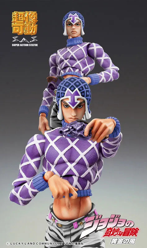 Jojo no Kimyou na Bouken - Ougon no Kaze - Guido Mista - Sex Pistols - Super Action Statue - Third (Medicos Entertainment)ㅤ – Medicos Entertainment – ActionFigureBrasil