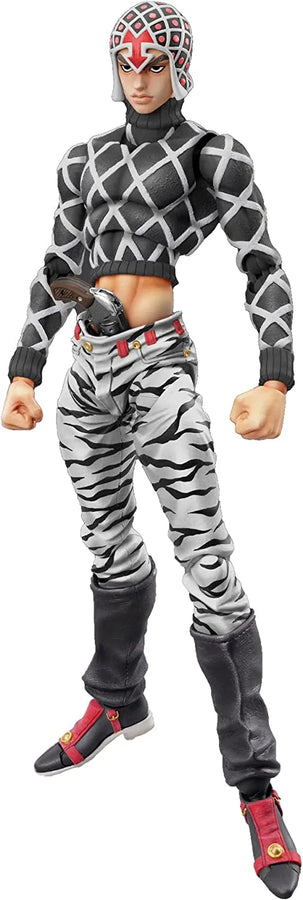 Jojo no Kimyou na Bouken - Ougon no Kaze - Guido Mista - Sex Pistols - Super Action Statue - Ver. Black (Medicos Entertainment)ㅤ – Medicos Entertainment – ActionFigureBrasil
