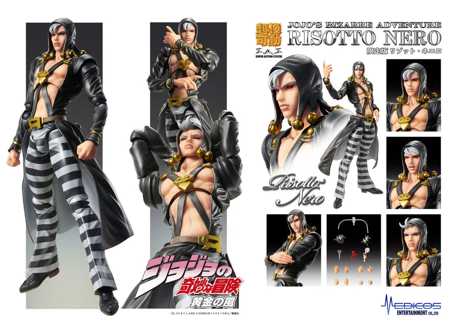 Jojo no Kimyou na Bouken - Ougon no Kaze - Metallica - Risotto Nero - Super Action Statue - 2022 Re-release (Medicos Entertainment)ㅤ – Medicos Entertainment – ActionFigureBrasil