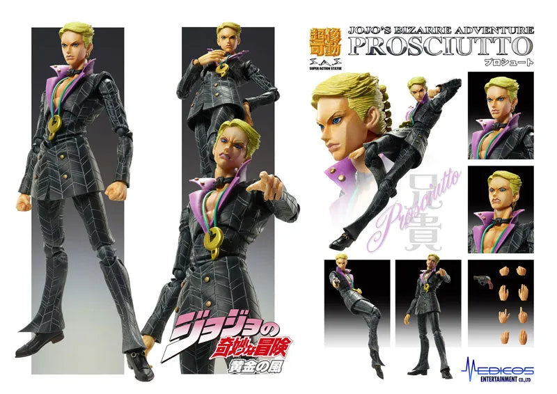 Jojo no Kimyou na Bouken - Ougon no Kaze - Prosciutto - Super Action Statue (Medicos Entertainment)ㅤ – Medicos Entertainment – ActionFigureBrasil