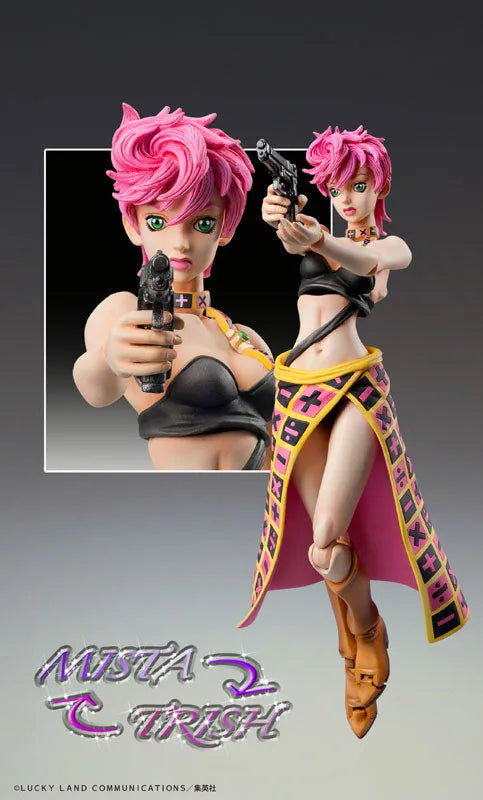 Jojo no Kimyou na Bouken - Ougon no Kaze - Trish Una - Super Action Statue #54 - 2021 Re-release (Medicos Entertainment)ㅤ – Medicos Entertainment – ActionFigureBrasil