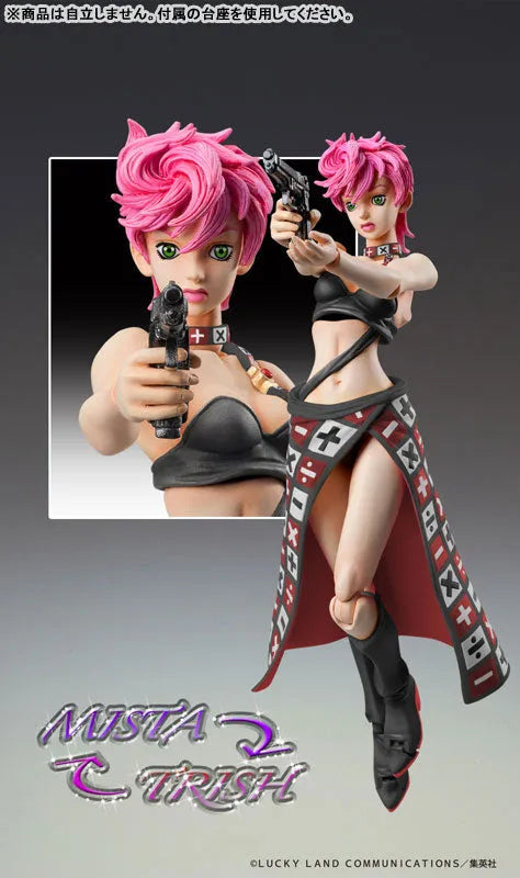 Jojo no Kimyou na Bouken - Ougon no Kaze - Trish Una - Super Action Statue - Ver. Black (Medicos Entertainment)ㅤ – Medicos Entertainment – ActionFigureBrasil