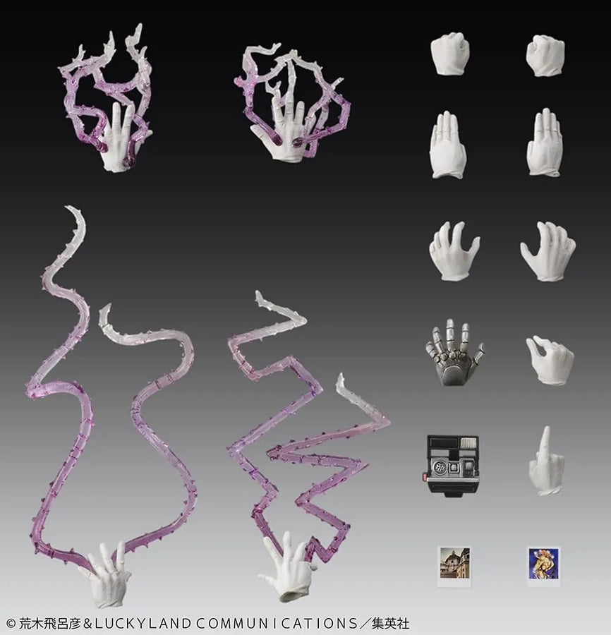 Jojo no Kimyou na Bouken - Stardust Crusaders - Hermit Purple - Iggy - Joseph Joestar - Super Action Statue #17 - 2024 Re-release (Medicos Entertainment)ㅤ – Medicos Entertainment – ActionFigureBrasil