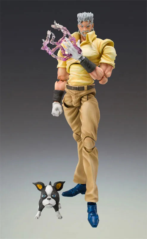 Jojo no Kimyou na Bouken - Stardust Crusaders - Hermit Purple - Iggy - Joseph Joestar - Super Action Statue #17 (Medicos Entertainment)ㅤ – Medicos Entertainment – ActionFigureBrasil