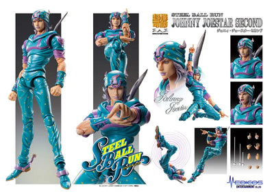 Jojo no Kimyou na Bouken - Steel Ball Run - Johnny Joestar Second - Super Action Statue (Medicos Entertainment)ㅤ – Medicos Entertainment – ActionFigureBrasil — ambientada