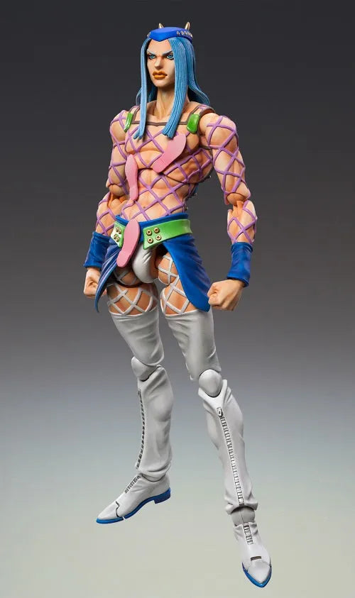 Jojo no Kimyou na Bouken - Stone Ocean - Narciso Anasui - Super Action Statue #69 - 2023 Re-release (Medicos Entertainment)ㅤ – Medicos Entertainment – ActionFigureBrasil