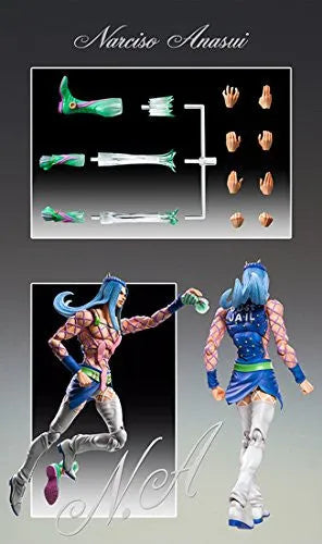 Jojo no Kimyou na Bouken - Stone Ocean - Narciso Anasui - Super Action Statue #69 (Medicos Entertainment)ㅤ – Medicos Entertainment – ActionFigureBrasil