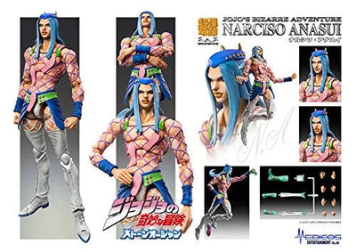 Jojo no Kimyou na Bouken - Stone Ocean - Narciso Anasui - Super Action Statue #69 (Medicos Entertainment)ㅤ – Medicos Entertainment – ActionFigureBrasil — ambientada