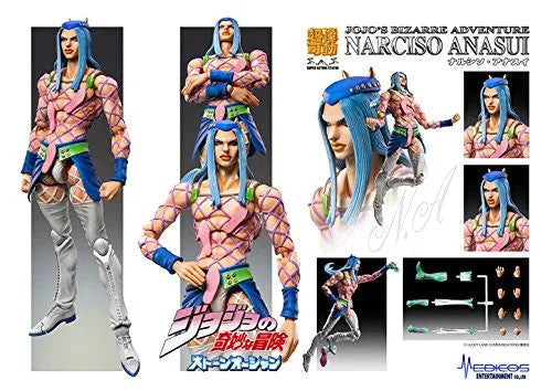 Jojo no Kimyou na Bouken - Stone Ocean - Narciso Anasui - Super Action Statue #69 (Medicos Entertainment)ㅤ – Medicos Entertainment – ActionFigureBrasil