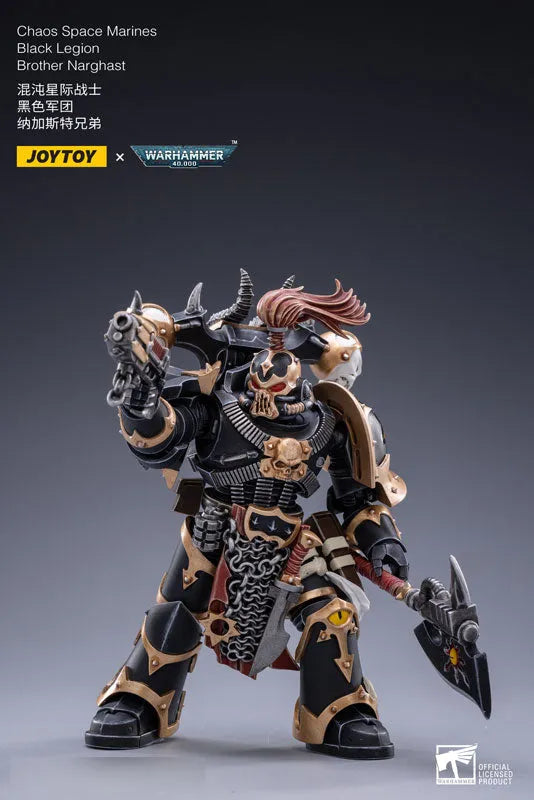 JOYTOY x Warhammer 40000 1/18 Chaos Space Marines Black Legion Brother Narghastㅤ – JOYTOY – ActionFigureBrasil