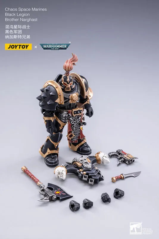 JOYTOY x Warhammer 40000 1/18 Chaos Space Marines Black Legion Brother Narghastㅤ – JOYTOY – ActionFigureBrasil