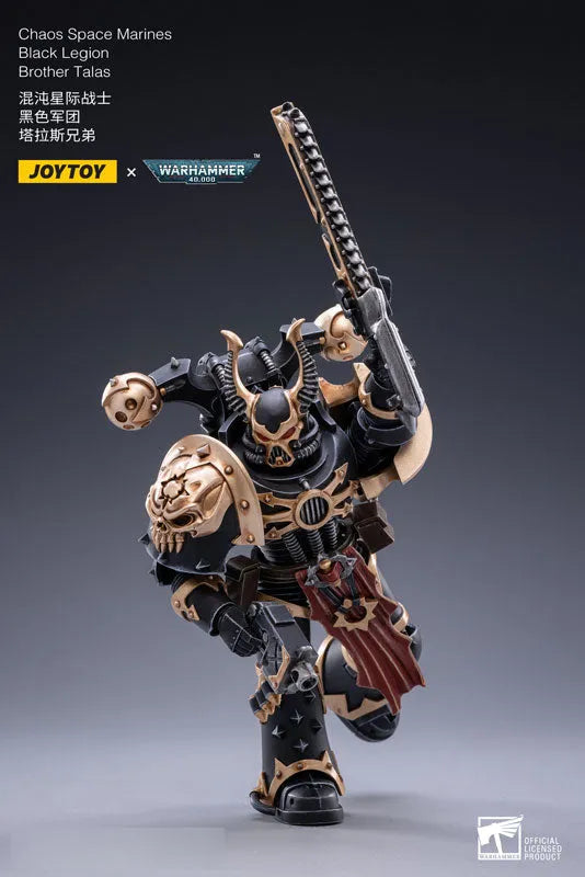 JOYTOY x Warhammer 40000 1/18 Chaos Space Marines Black Legion Brother Talasㅤ – JOYTOY – ActionFigureBrasil