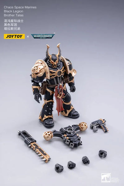 JOYTOY x Warhammer 40000 1/18 Chaos Space Marines Black Legion Brother Talasㅤ – JOYTOY – ActionFigureBrasil — detalhe do produto