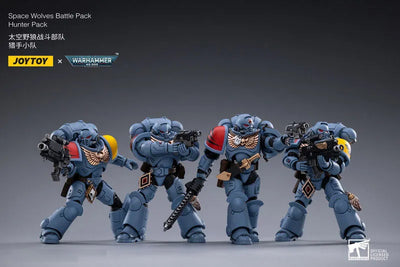 JOYTOY x Warhammer 40000 1/18 Space Wolf Battle Pack, Hunter Packㅤ – JOYTOY – ActionFigureBrasil — ângulo diferente