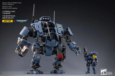 JOYTOY x Warhammer 40000 1/18 Space Wolf Battle Pack, Invictor War Suitㅤ – JOYTOY – ActionFigureBrasil