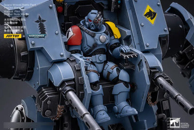 JOYTOY x Warhammer 40000 1/18 Space Wolf Battle Pack, Invictor War Suitㅤ – JOYTOY – ActionFigureBrasil — close