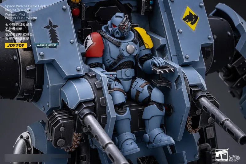 JOYTOY x Warhammer 40000 1/18 Space Wolf Battle Pack, Invictor War Suitㅤ – JOYTOY – ActionFigureBrasil
