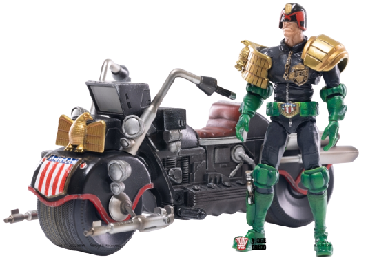 Judge Dredd - Judge Dredd & Lawmaster MKII Set - 1/18 (Hiya Toys)ㅤ – Hiya Toys – ActionFigureBrasil