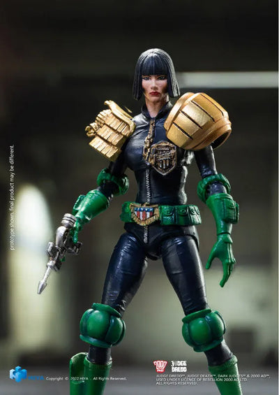 Judge Dredd - Judge Hershey - 1/18 (Hiya Toys)ㅤ – Hiya Toys – ActionFigureBrasil — ângulo diferente