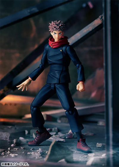 Jujutsu Kaisen - Itadori Yuuji - Figma #550 (Max Factory)ㅤ – Good Smile Company – ActionFigureBrasil — com base expositora
