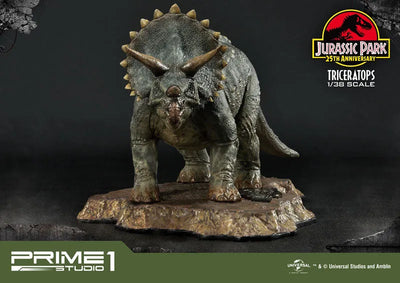 Jurassic Park - Triceratops - Prime Collectible Figures PCFJP-02 - 1/38 (Prime 1 Studio)ㅤ – Prime 1 Studio – ActionFigureBrasil — embalagem