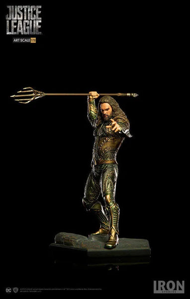 Justice League - Aquaman 1/10 Art Scale Statueㅤ – Iron Studios – ActionFigureBrasil