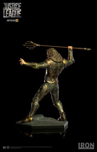 Justice League - Aquaman 1/10 Art Scale Statueㅤ – Iron Studios – ActionFigureBrasil — close