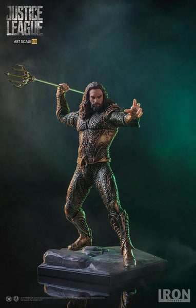 Justice League - Aquaman 1/10 Art Scale Statueㅤ – Iron Studios – ActionFigureBrasil — embalagem