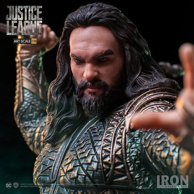 Justice League - Aquaman 1/10 Art Scale Statueㅤ – Iron Studios – ActionFigureBrasil — ambientada
