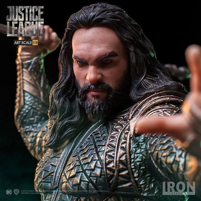 Justice League - Aquaman 1/10 Art Scale Statueㅤ – Iron Studios – ActionFigureBrasil