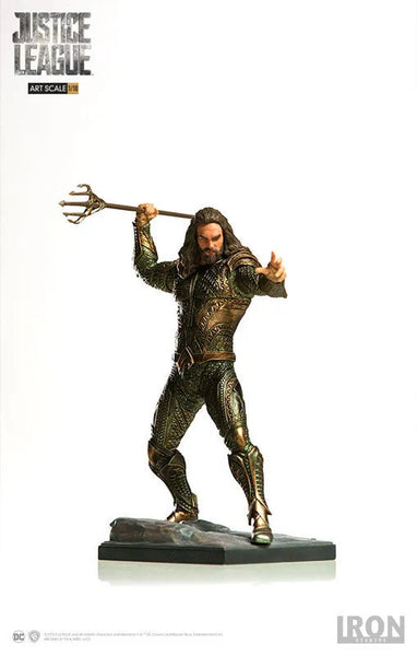 Justice League - Aquaman 1/10 Art Scale Statueㅤ – Iron Studios – ActionFigureBrasil — close