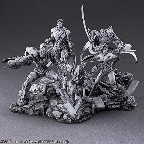 Justice League - Batman - Trading Arts - DC Comics Variant Trading Art - Painted Ver. (Square Enix)ㅤ – Square Enix – ActionFigureBrasil