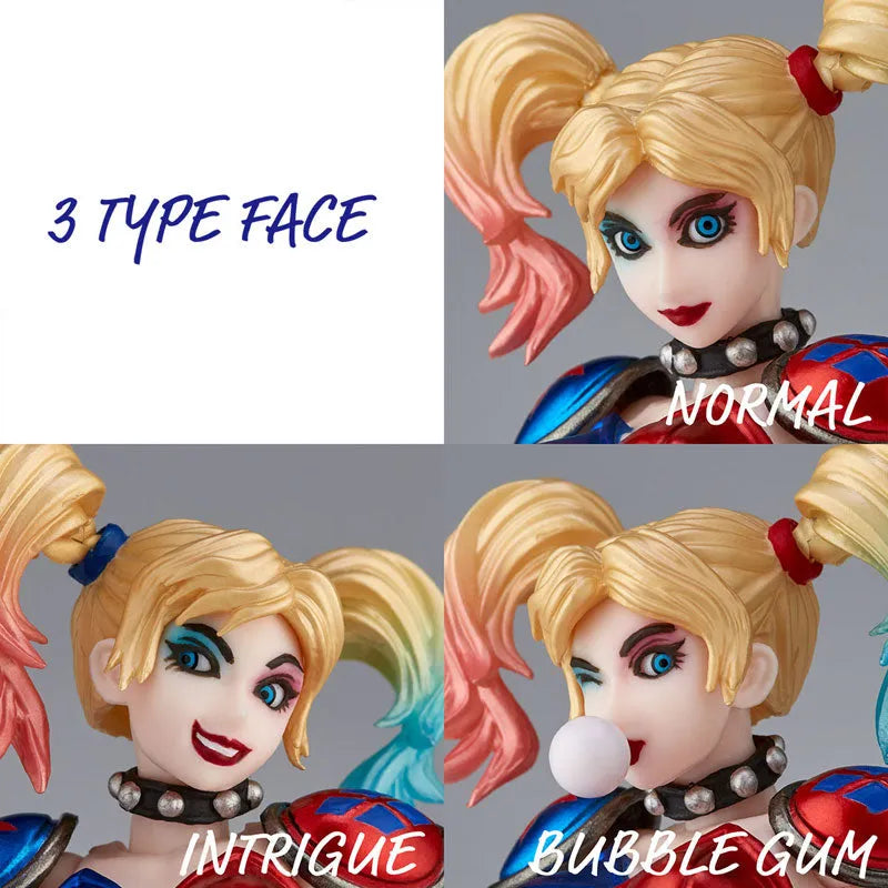 Justice League - Harley Quinn - Amazing Yamaguchi No.015EX - Revoltech - New Color ver. (Kaiyodo)ㅤ – Kaiyodo – ActionFigureBrasil