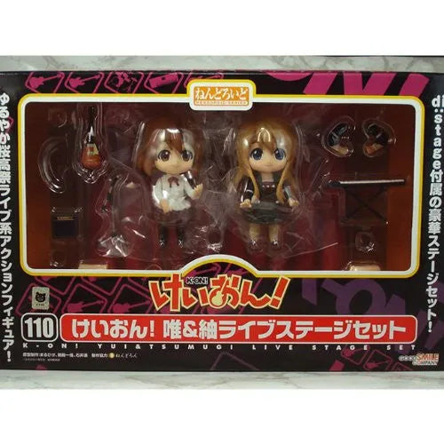 K-ON! - Hirasawa Yui - Kotobuki Tsumugi - Nendoroid #110 - Live Stage Set Ver.ㅤ – Good Smile Company – ActionFigureBrasil