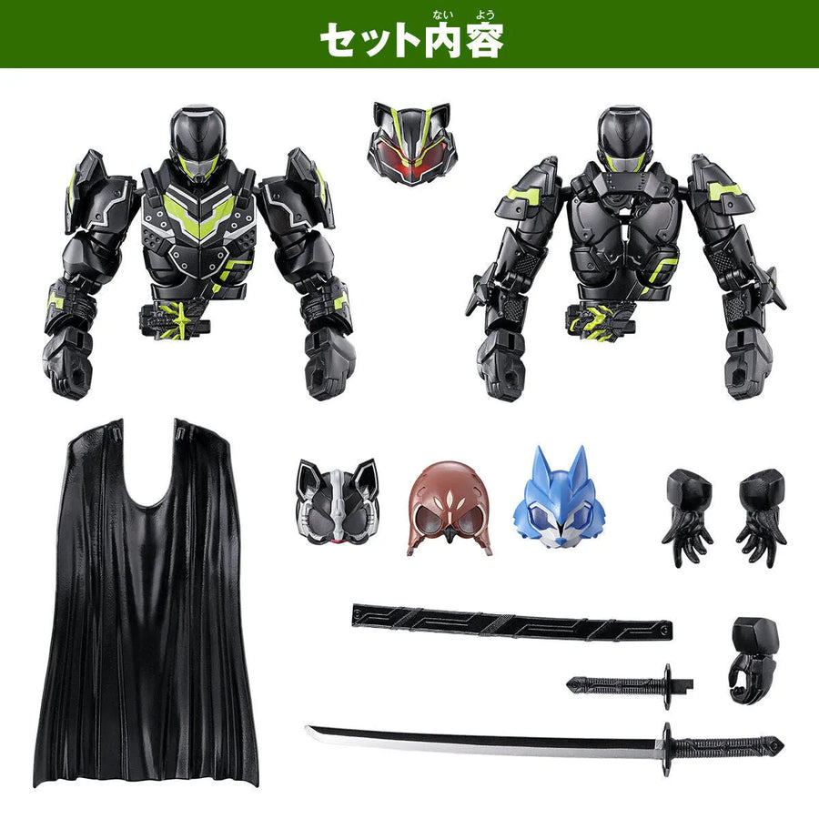Kamen Rider Geats - Kamen Rider Hakubi - Kamen Rider Lopo - Kamen Rider Nadge-Sparrow - Kamen Rider Tycoon - Revolve Change Figure PB07 - Bujin Sword (Bandai) [Shop Exclusive]ㅤ – Bandai – ActionFigureBrasil