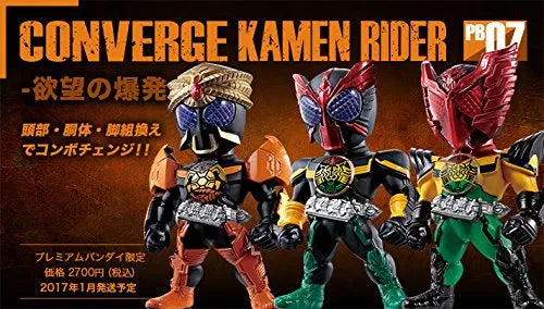 Kamen Rider OOO - Bandai Shokugan - Candy Toy - Converge Kamen Rider - Converge Kamen Rider PB07 -Yokubou no Bousou- - Purple-Eyed TaToBa Combo (Bandai)ㅤ – Bandai – ActionFigureBrasil