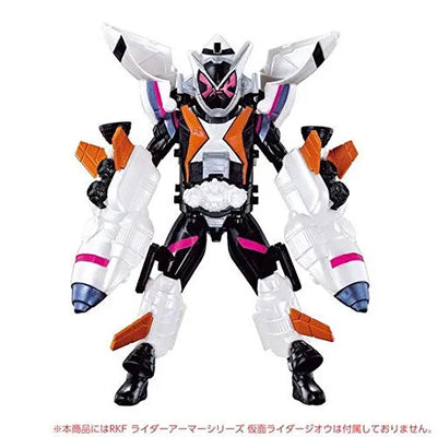 Kamen Rider Zi-O - Rider Kick's Figure - RKF Rider Armor Series - Fourze Armor (Bandai)ㅤ – Bandai – ActionFigureBrasil — ângulo diferente