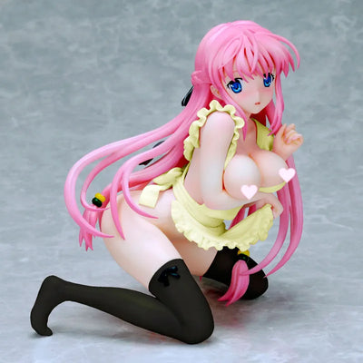Kanojo x Kanojo x Kanojo - Akina Orifushi Naked Apron Yellow Ver. 1/6ㅤ – Puella Magi Madoka Magica – ActionFigureBrasil
